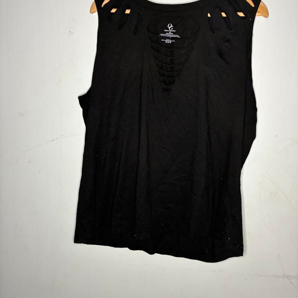 Organic Generation Black cotton tank top